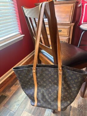 Louis Vuitton Brown Monogram Canvas Sac Shopping Tote